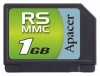 Apacer RS-MMC 1GB avis, Apacer RS-MMC 1GB prix, Apacer RS-MMC 1GB caractéristiques, Apacer RS-MMC 1GB Fiche, Apacer RS-MMC 1GB Fiche technique, Apacer RS-MMC 1GB achat, Apacer RS-MMC 1GB acheter, Apacer RS-MMC 1GB Carte mémoire