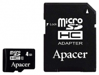 Apacer carte microSDHC Class 6 4Go + adaptateur SD avis, Apacer carte microSDHC Class 6 4Go + adaptateur SD prix, Apacer carte microSDHC Class 6 4Go + adaptateur SD caractéristiques, Apacer carte microSDHC Class 6 4Go + adaptateur SD Fiche, Apacer carte microSDHC Class 6 4Go + adaptateur SD Fiche technique, Apacer carte microSDHC Class 6 4Go + adaptateur SD achat, Apacer carte microSDHC Class 6 4Go + adaptateur SD acheter, Apacer carte microSDHC Class 6 4Go + adaptateur SD Carte mémoire