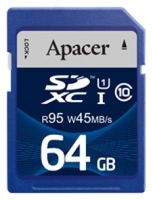 Apacer SDXC Class 10 UHS-I U1 (R95 W45 MB/s) 64GB avis, Apacer SDXC Class 10 UHS-I U1 (R95 W45 MB/s) 64GB prix, Apacer SDXC Class 10 UHS-I U1 (R95 W45 MB/s) 64GB caractéristiques, Apacer SDXC Class 10 UHS-I U1 (R95 W45 MB/s) 64GB Fiche, Apacer SDXC Class 10 UHS-I U1 (R95 W45 MB/s) 64GB Fiche technique, Apacer SDXC Class 10 UHS-I U1 (R95 W45 MB/s) 64GB achat, Apacer SDXC Class 10 UHS-I U1 (R95 W45 MB/s) 64GB acheter, Apacer SDXC Class 10 UHS-I U1 (R95 W45 MB/s) 64GB Carte mémoire