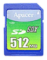 Apacer Secure Digital Card 512 Mo 60x avis, Apacer Secure Digital Card 512 Mo 60x prix, Apacer Secure Digital Card 512 Mo 60x caractéristiques, Apacer Secure Digital Card 512 Mo 60x Fiche, Apacer Secure Digital Card 512 Mo 60x Fiche technique, Apacer Secure Digital Card 512 Mo 60x achat, Apacer Secure Digital Card 512 Mo 60x acheter, Apacer Secure Digital Card 512 Mo 60x Carte mémoire