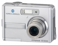 Konica Minolta DiMAGE E500 avis, Konica Minolta DiMAGE E500 prix, Konica Minolta DiMAGE E500 caractéristiques, Konica Minolta DiMAGE E500 Fiche, Konica Minolta DiMAGE E500 Fiche technique, Konica Minolta DiMAGE E500 achat, Konica Minolta DiMAGE E500 acheter, Konica Minolta DiMAGE E500 Appareil photo