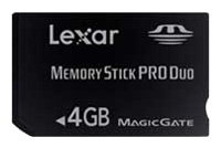 Lexar Memory Stick Pro Duo 4 Go avis, Lexar Memory Stick Pro Duo 4 Go prix, Lexar Memory Stick Pro Duo 4 Go caractéristiques, Lexar Memory Stick Pro Duo 4 Go Fiche, Lexar Memory Stick Pro Duo 4 Go Fiche technique, Lexar Memory Stick Pro Duo 4 Go achat, Lexar Memory Stick Pro Duo 4 Go acheter, Lexar Memory Stick Pro Duo 4 Go Carte mémoire