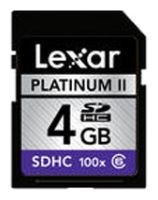 Lexar Platinum II SDHC 4GB 100x avis, Lexar Platinum II SDHC 4GB 100x prix, Lexar Platinum II SDHC 4GB 100x caractéristiques, Lexar Platinum II SDHC 4GB 100x Fiche, Lexar Platinum II SDHC 4GB 100x Fiche technique, Lexar Platinum II SDHC 4GB 100x achat, Lexar Platinum II SDHC 4GB 100x acheter, Lexar Platinum II SDHC 4GB 100x Carte mémoire