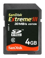 Sandisk Extreme III 30MB/s Edition 4Go SDHC avis, Sandisk Extreme III 30MB/s Edition 4Go SDHC prix, Sandisk Extreme III 30MB/s Edition 4Go SDHC caractéristiques, Sandisk Extreme III 30MB/s Edition 4Go SDHC Fiche, Sandisk Extreme III 30MB/s Edition 4Go SDHC Fiche technique, Sandisk Extreme III 30MB/s Edition 4Go SDHC achat, Sandisk Extreme III 30MB/s Edition 4Go SDHC acheter, Sandisk Extreme III 30MB/s Edition 4Go SDHC Carte mémoire