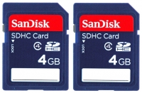 Sandisk SDHC Class 4 2x4GB avis, Sandisk SDHC Class 4 2x4GB prix, Sandisk SDHC Class 4 2x4GB caractéristiques, Sandisk SDHC Class 4 2x4GB Fiche, Sandisk SDHC Class 4 2x4GB Fiche technique, Sandisk SDHC Class 4 2x4GB achat, Sandisk SDHC Class 4 2x4GB acheter, Sandisk SDHC Class 4 2x4GB Carte mémoire