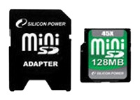 Silicon Power MiniSD de 128 Mo 45X avis, Silicon Power MiniSD de 128 Mo 45X prix, Silicon Power MiniSD de 128 Mo 45X caractéristiques, Silicon Power MiniSD de 128 Mo 45X Fiche, Silicon Power MiniSD de 128 Mo 45X Fiche technique, Silicon Power MiniSD de 128 Mo 45X achat, Silicon Power MiniSD de 128 Mo 45X acheter, Silicon Power MiniSD de 128 Mo 45X Carte mémoire